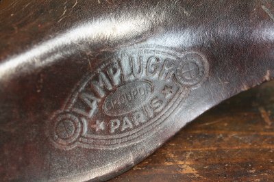 画像1: 希少　1900年代初期　フランス製　PARIS　LAMPLUGH　アンティーク　自転車用　本革サドル　現在でも実用可能品　654ｇ