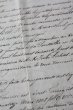 画像5: 1800年代　フランスの古文書　アンティーク・マニュスクリ　枯れたインク　美しい手書き文字　見開き　1枚　4ページ (5)