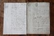 画像4: 1800年代　フランスの古文書　アンティーク・マニュスクリ　枯れたインク　美しい手書き文字　2種類　2枚　6ページ (4)
