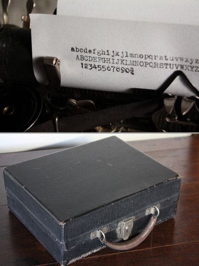 画像1: 希少な完働美品　アンティーク　タイプライター　歴史的名機　コロナ3 美しい黒のホーロー　収納ケース付　1912〜21年　アメリカ製
