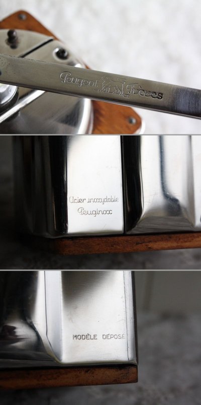 画像1: フランス製　プジョー　PEUGINOX　コーヒーミル　輝くステンレス＋ニッケルクロム　刃は完全メンテナンス済み極美　細粗挽き自在の実用品