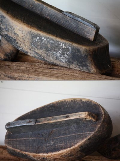 画像1: 1900年代初期　英国製　無垢の木で作られた本物のアンティーク・デコイ　グラスアイ　希少な大型　43cm　1.88ｋｇ