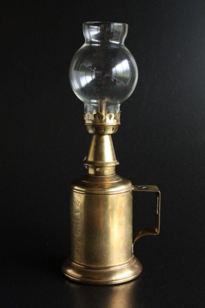 画像1: 1883年　フランス製　PARIS　ピジョン　PIGEON　アンティーク　オイルランプ　美しい真鍮タンク　点灯テスト済の実用品　24ｃｍ