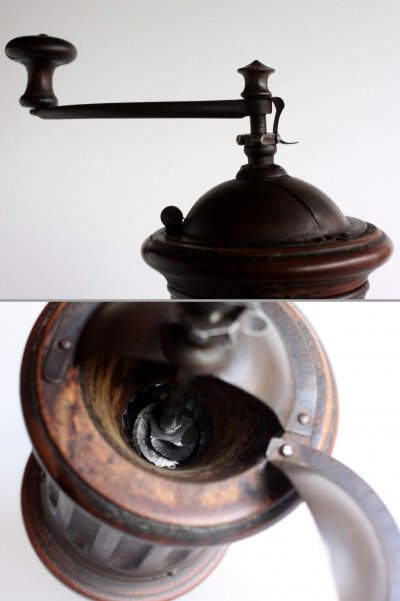 画像1: 1876〜1934年　フランス製　希少G2型　アンティーク　プジョー　コーヒーミル　刃は完全メンテ済みの極美　細粗挽き自在の実用品