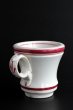 画像2: アンティーク 　クレイユ モントロー　ブリュロカップ　白磁にピンクライン　1800年代後期　フランス製 (2)