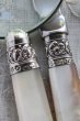 画像2: 美品 英国アンティークシルバー 純銀製 ルーペ ＆ ペーパーナイフ セット マザーオブパール 1899年 シェフィールド製 (2)