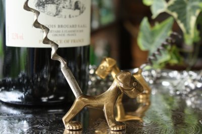 画像3: 美品　1933年　英国バーミンガム・ピアソンページ社　真鍮製　犬型　ワインオープナー（コルクスクリュ）9.9ｃｍ