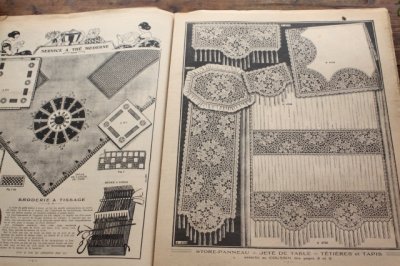 画像1: 1933年3月発行　フランス PARIS　アンティーク手芸誌　Mon Ouvrage（私の手仕事）全16P 刺繍モチーフ図案etc