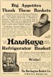 画像3: 美品　バーリントン社　HAWKEYE　特大カントリー・ピクニックバスケット　熱曲げの木製ハンドル＆フタ付　1960年代　アメリカ製 (3)