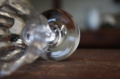 画像2: 1900年代初期 オールドバカラ フランス製 アンティーク ワイングラス クリスタルガラス 口径6.2ｃｍ　全高11.7ｃｍ