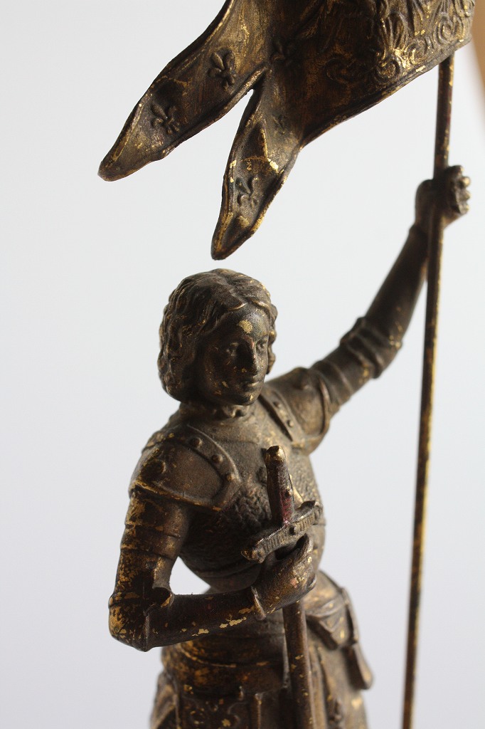 ネット限定商品 ジャンヌ・ダルク 彫刻置物ブロンズ像彫像聖人乙女