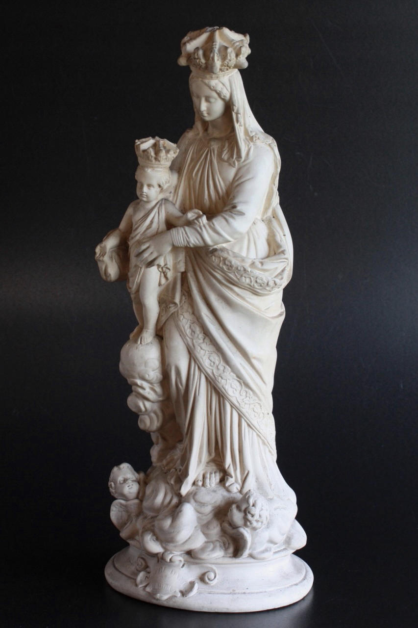 1900年代初期 フランス製 アンティーク 大きなマリア像 勝利の聖母 