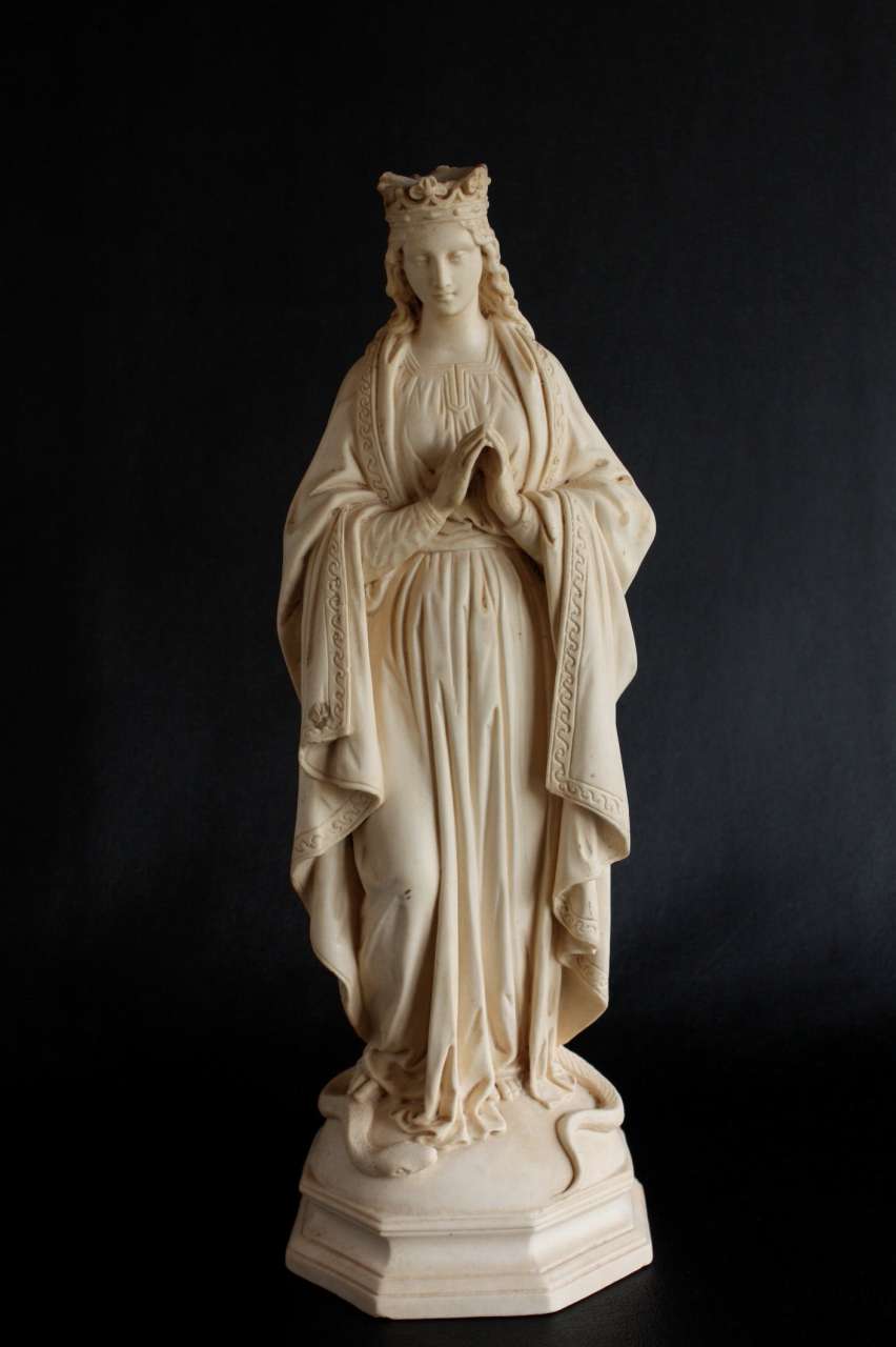1900年代初期 フランス製 アンティーク 何とも優しいお顔の聖母マリア
