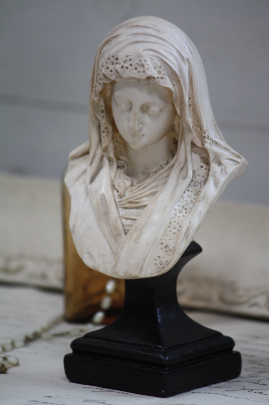 1900年代中期 フランス製 ビンテージ 慈愛に満ちた聖母マリア 胸像